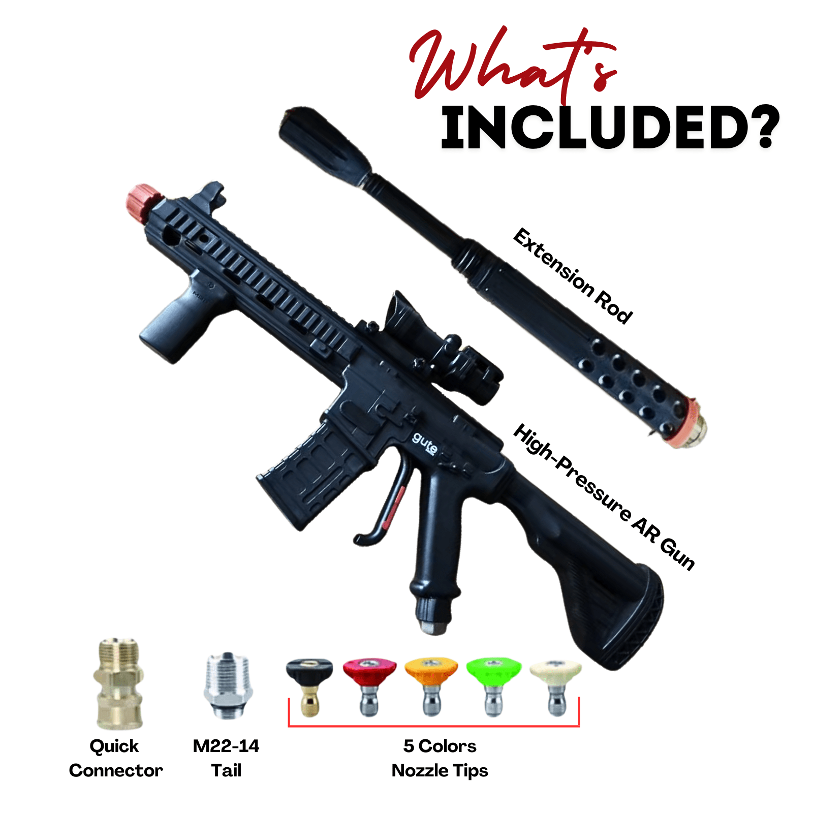 High Pressure Washer Gun – Car Cleaning Tool | Precision Spray for Auto, Military &amp; Police Designs - Brand - lee